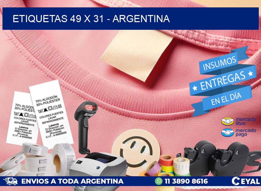 ETIQUETAS 49 x 31 - ARGENTINA