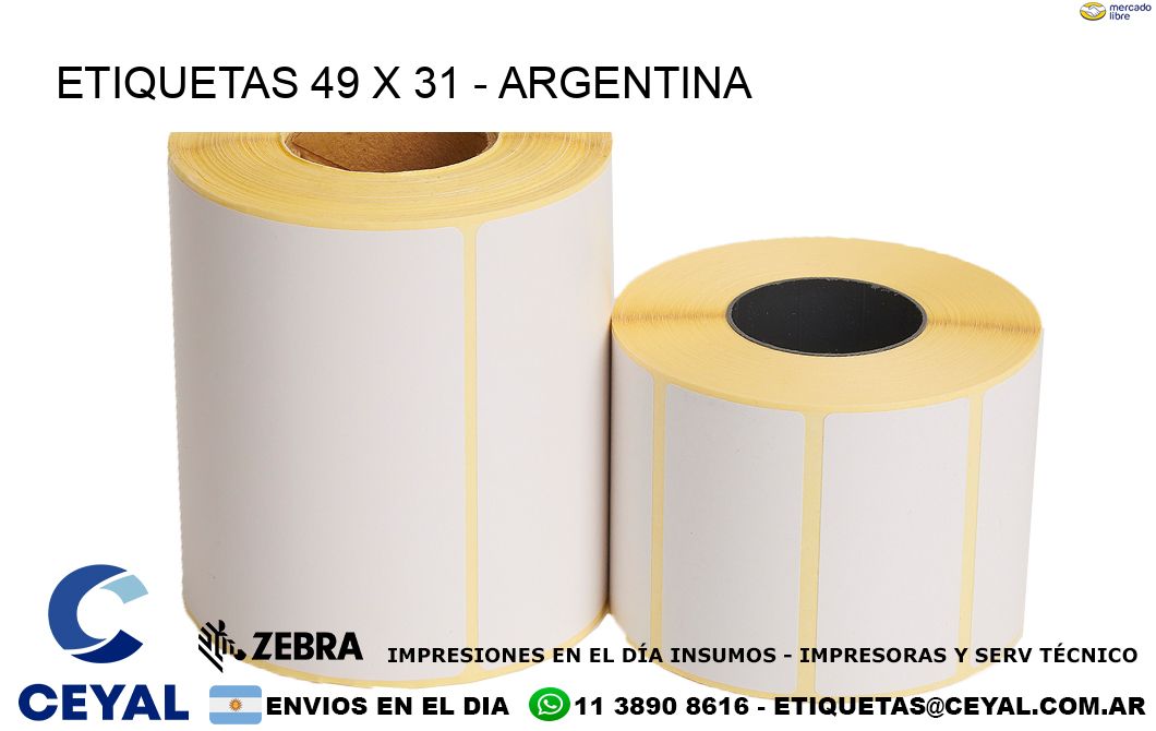 ETIQUETAS 49 x 31 - ARGENTINA