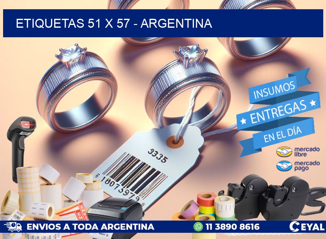 ETIQUETAS 51 x 57 - ARGENTINA