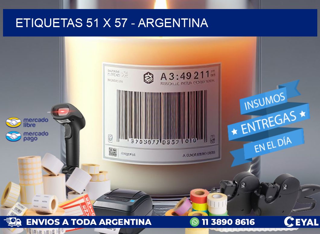 ETIQUETAS 51 x 57 - ARGENTINA