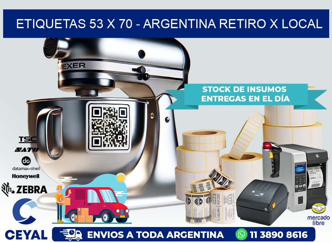 ETIQUETAS 53 x 70 – ARGENTINA RETIRO X LOCAL