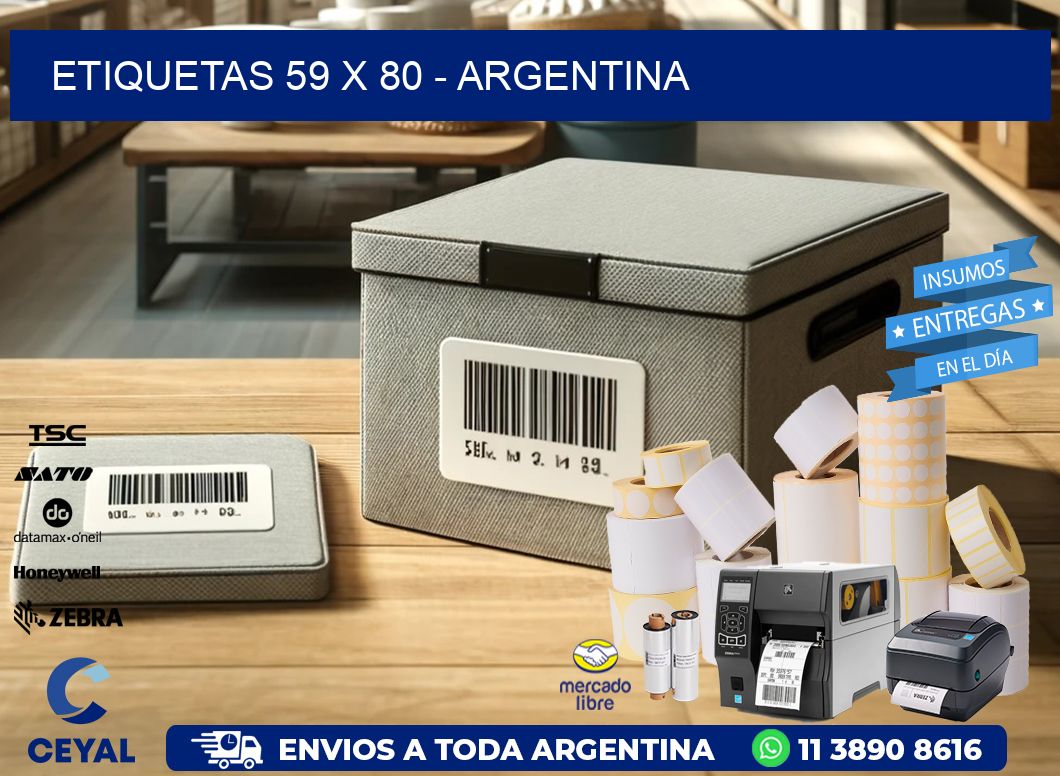 ETIQUETAS 59 x 80 - ARGENTINA