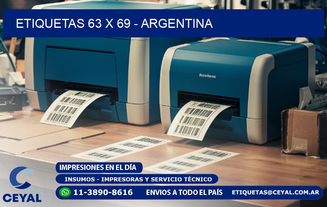 ETIQUETAS 63 x 69 - ARGENTINA