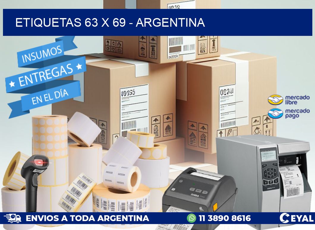 ETIQUETAS 63 x 69 - ARGENTINA