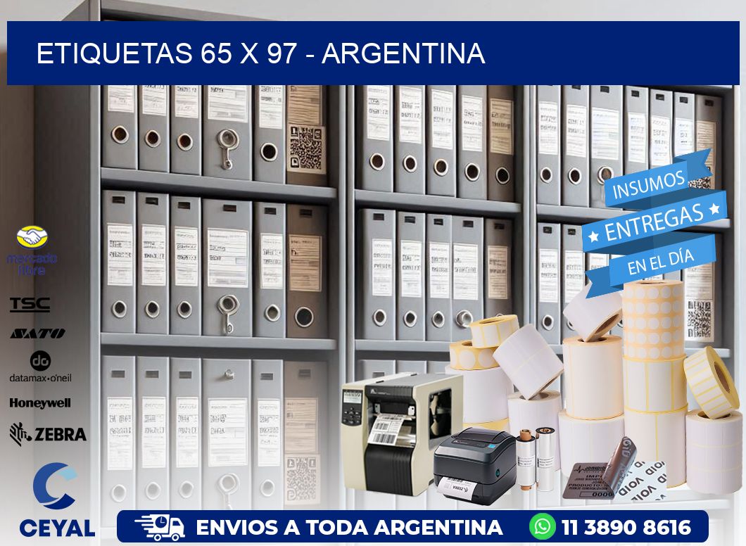 ETIQUETAS 65 x 97 - ARGENTINA