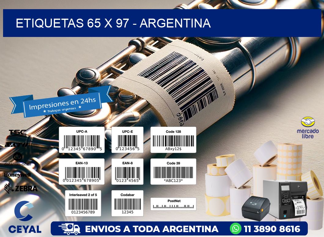 ETIQUETAS 65 x 97 - ARGENTINA