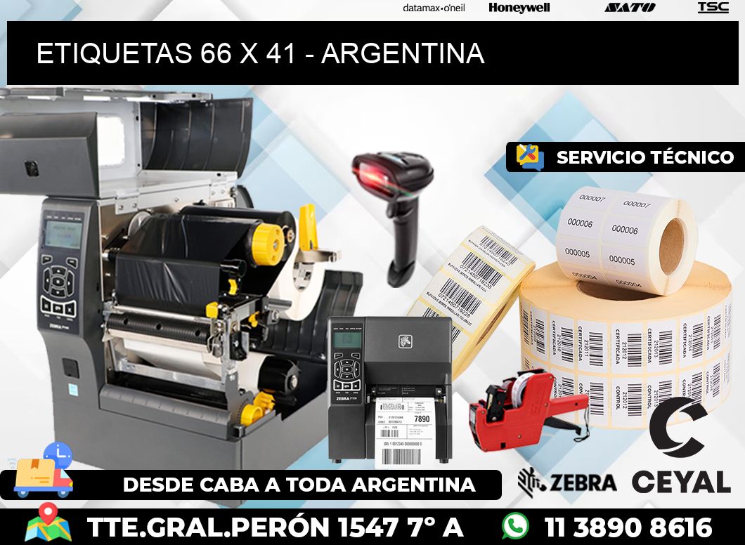 ETIQUETAS 66 x 41 - ARGENTINA