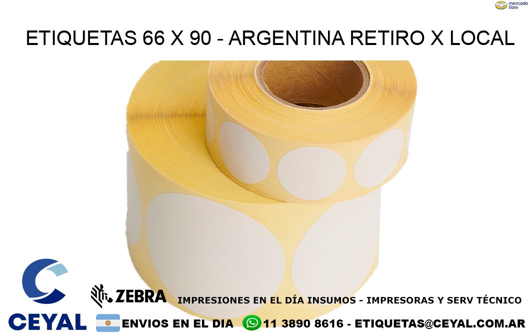 ETIQUETAS 66 x 90 – ARGENTINA RETIRO X LOCAL