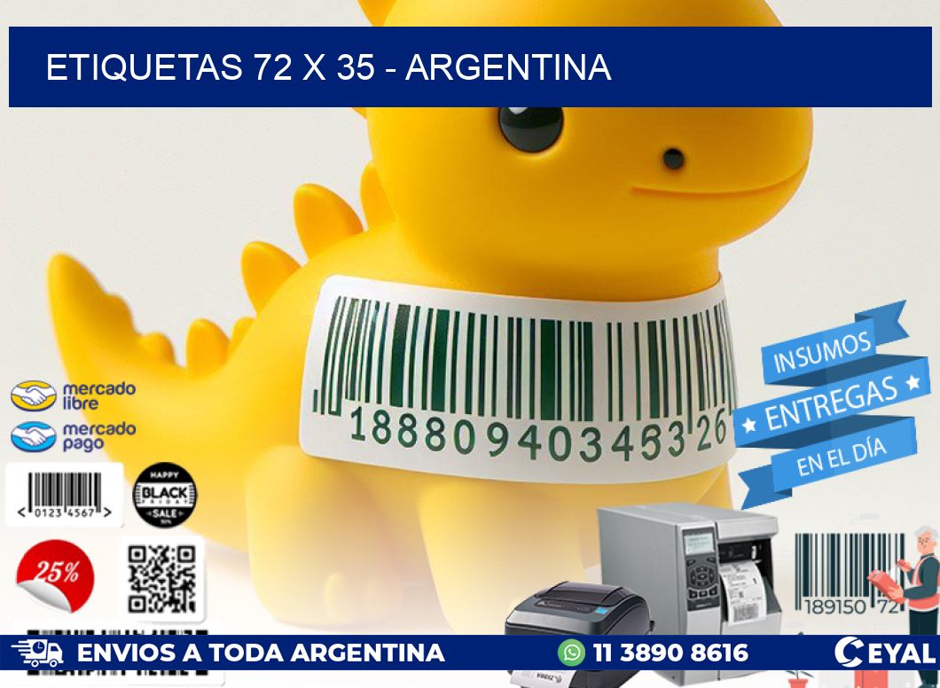 ETIQUETAS 72 x 35 - ARGENTINA