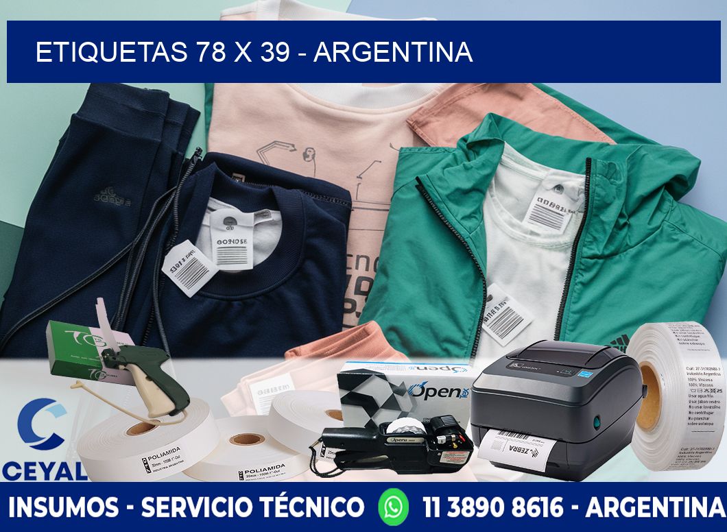 ETIQUETAS 78 x 39 - ARGENTINA