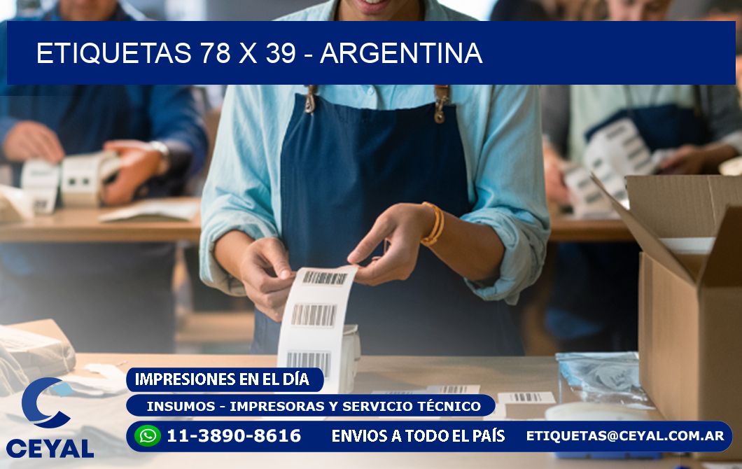 ETIQUETAS 78 x 39 - ARGENTINA