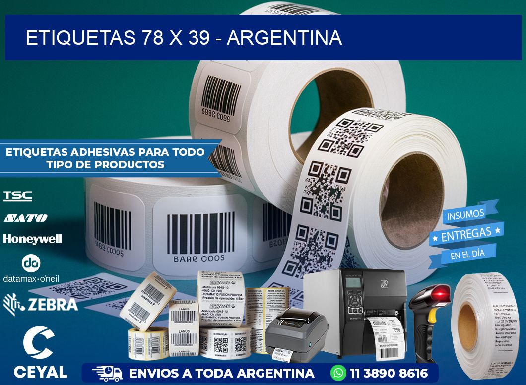 ETIQUETAS 78 x 39 - ARGENTINA