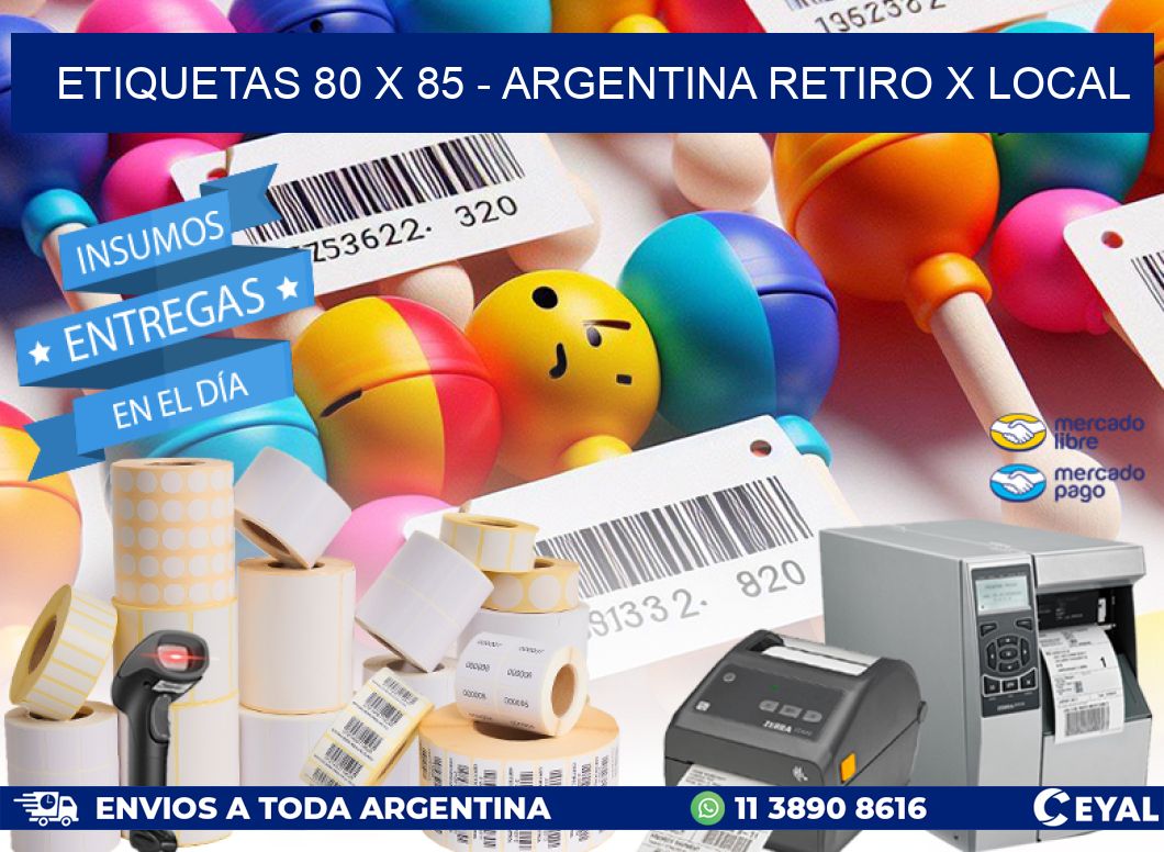 ETIQUETAS 80 x 85 – ARGENTINA RETIRO X LOCAL