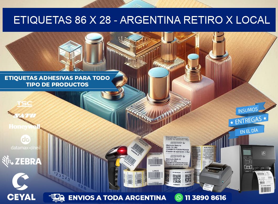 ETIQUETAS 86 x 28 – ARGENTINA RETIRO X LOCAL