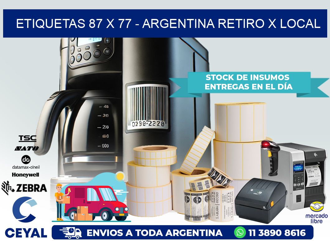 ETIQUETAS 87 x 77 – ARGENTINA RETIRO X LOCAL