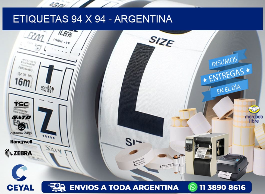 ETIQUETAS 94 x 94 - ARGENTINA