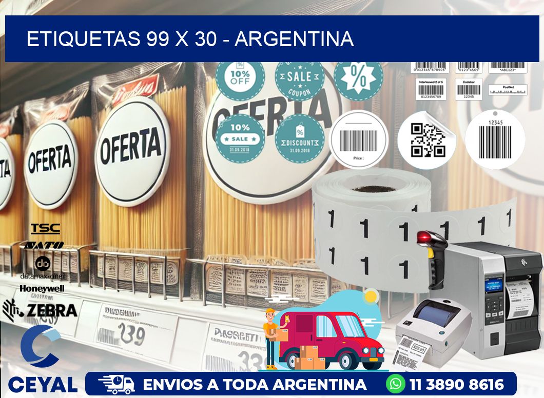 ETIQUETAS 99 x 30 - ARGENTINA