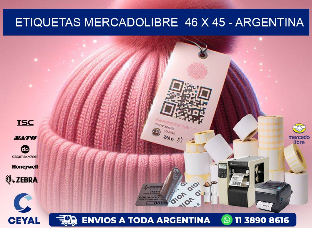 ETIQUETAS MERCADOLIBRE  46 x 45 - ARGENTINA