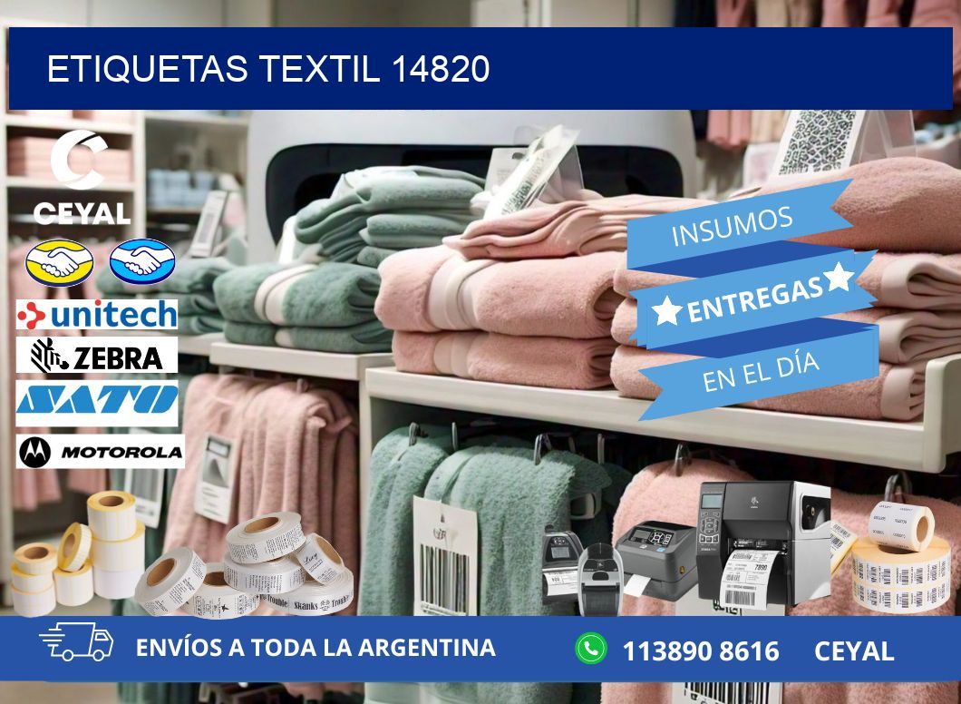 ETIQUETAS TEXTIL 14820