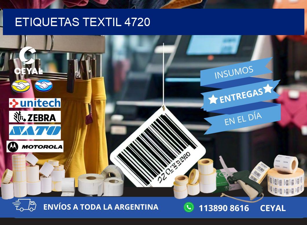 ETIQUETAS TEXTIL 4720