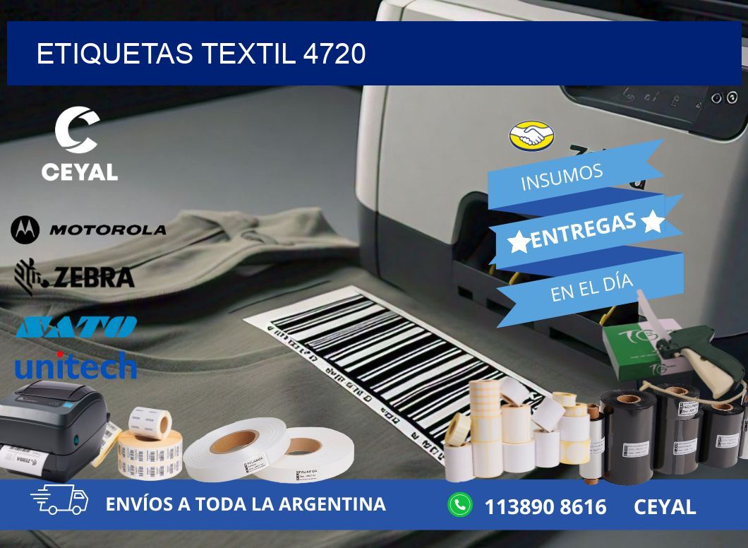 ETIQUETAS TEXTIL 4720