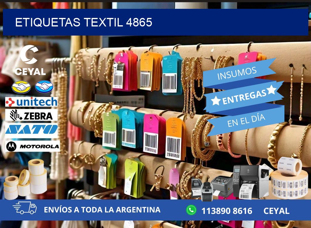 ETIQUETAS TEXTIL 4865