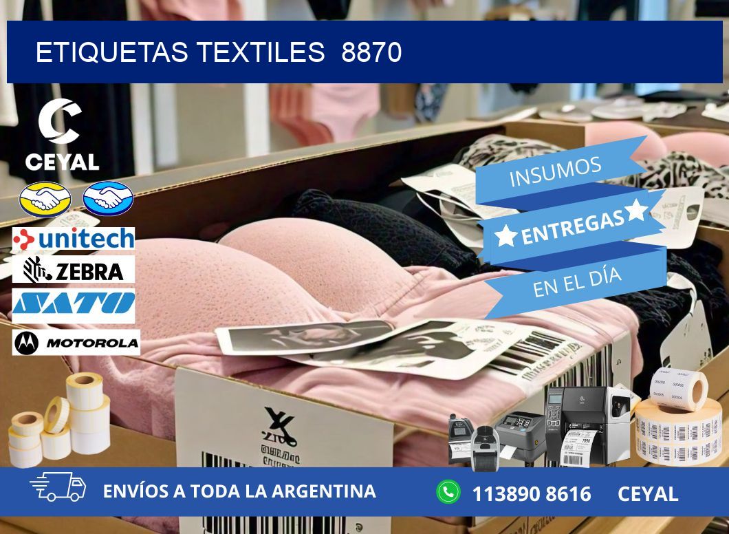 ETIQUETAS TEXTILES  8870