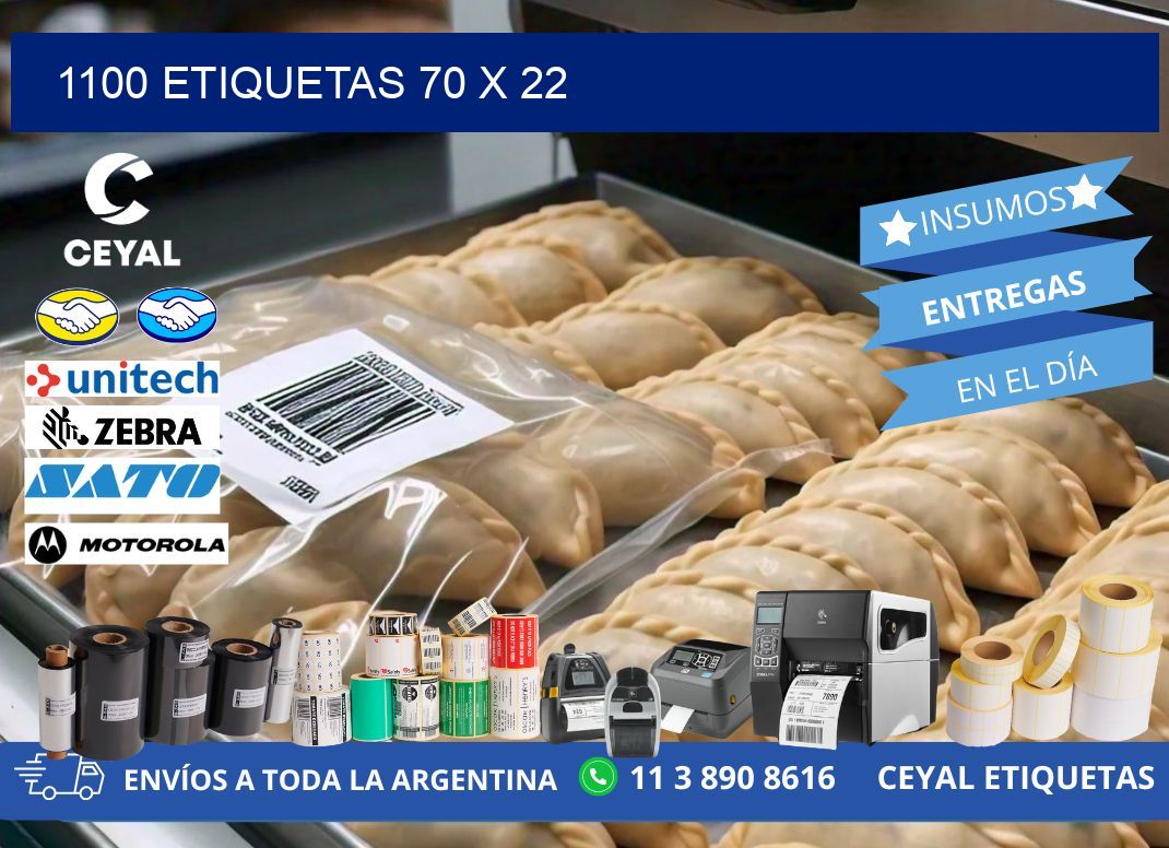 1100 ETIQUETAS 70 x 22