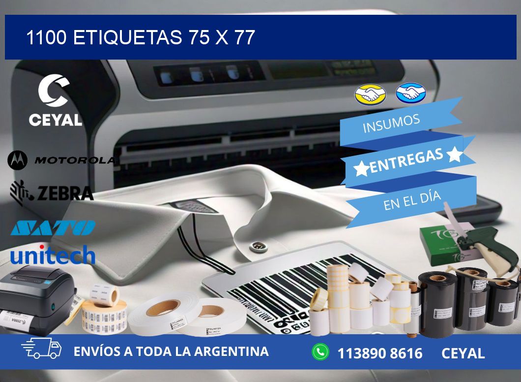 1100 ETIQUETAS 75 x 77