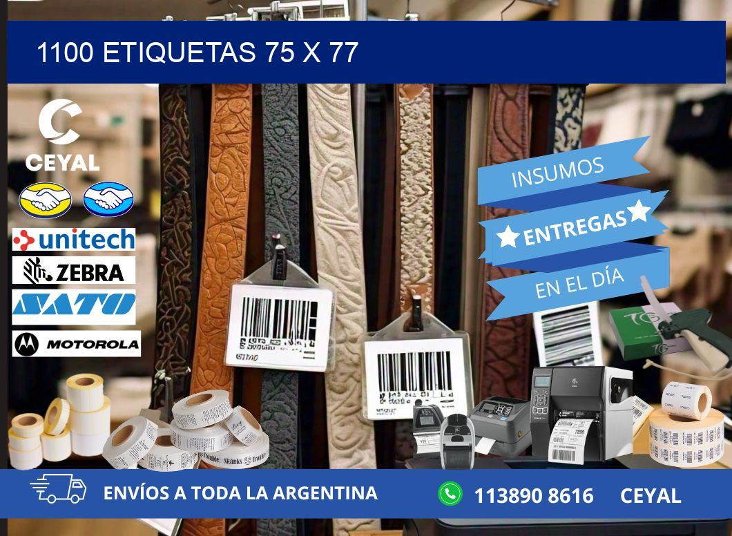 1100 ETIQUETAS 75 x 77