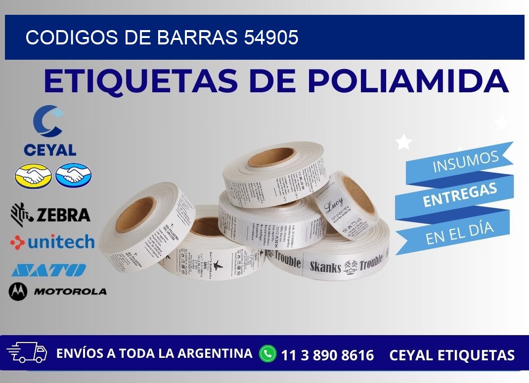 CODIGOS DE BARRAS 54905