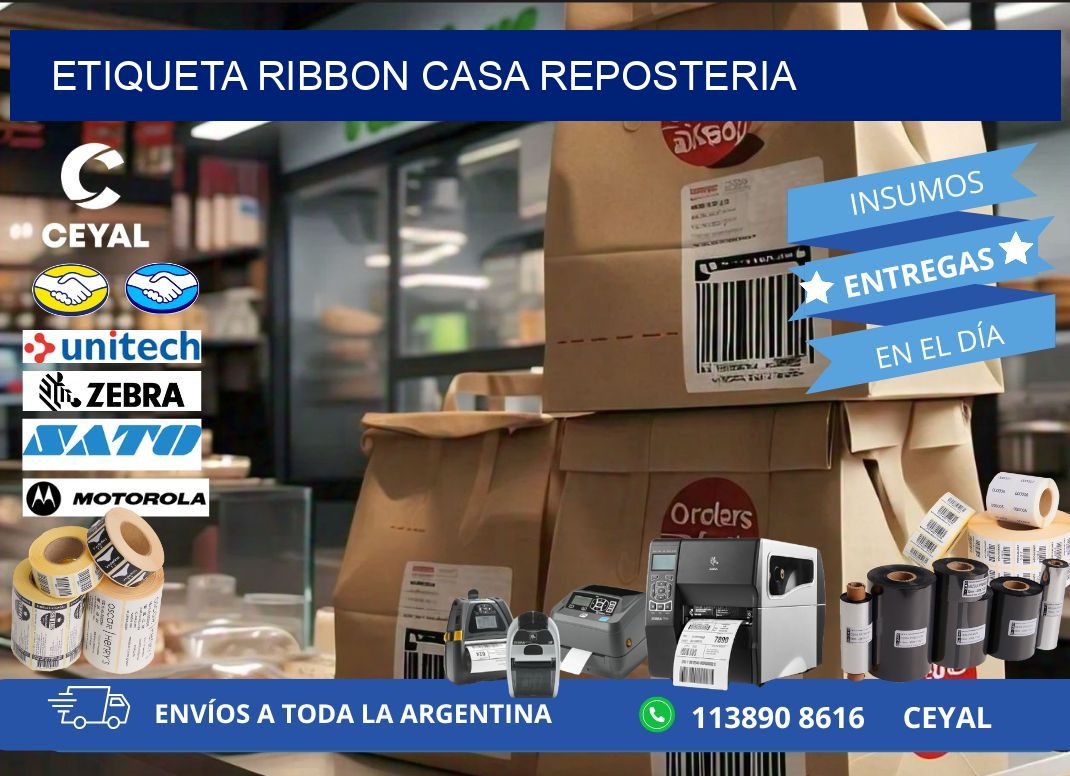 ETIQUETA RIBBON CASA REPOSTERIA