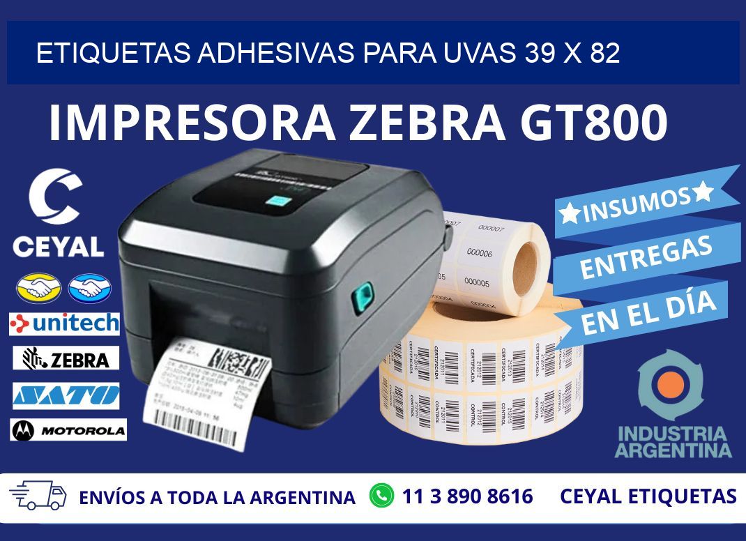ETIQUETAS ADHESIVAS PARA UVAS 39 x 82