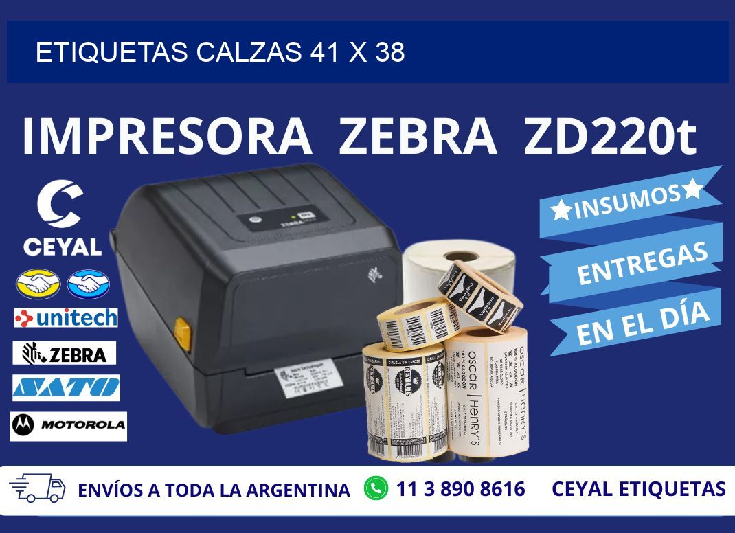 ETIQUETAS CALZAS 41 x 38
