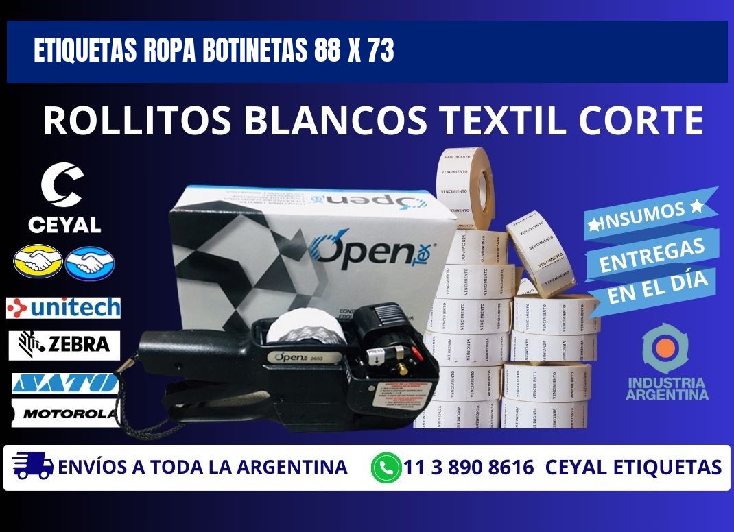 ETIQUETAS ROPA BOTINETAS 88 x 73