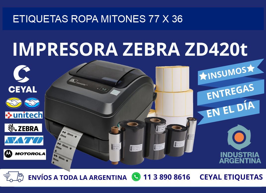 ETIQUETAS ROPA MITONES 77 x 36