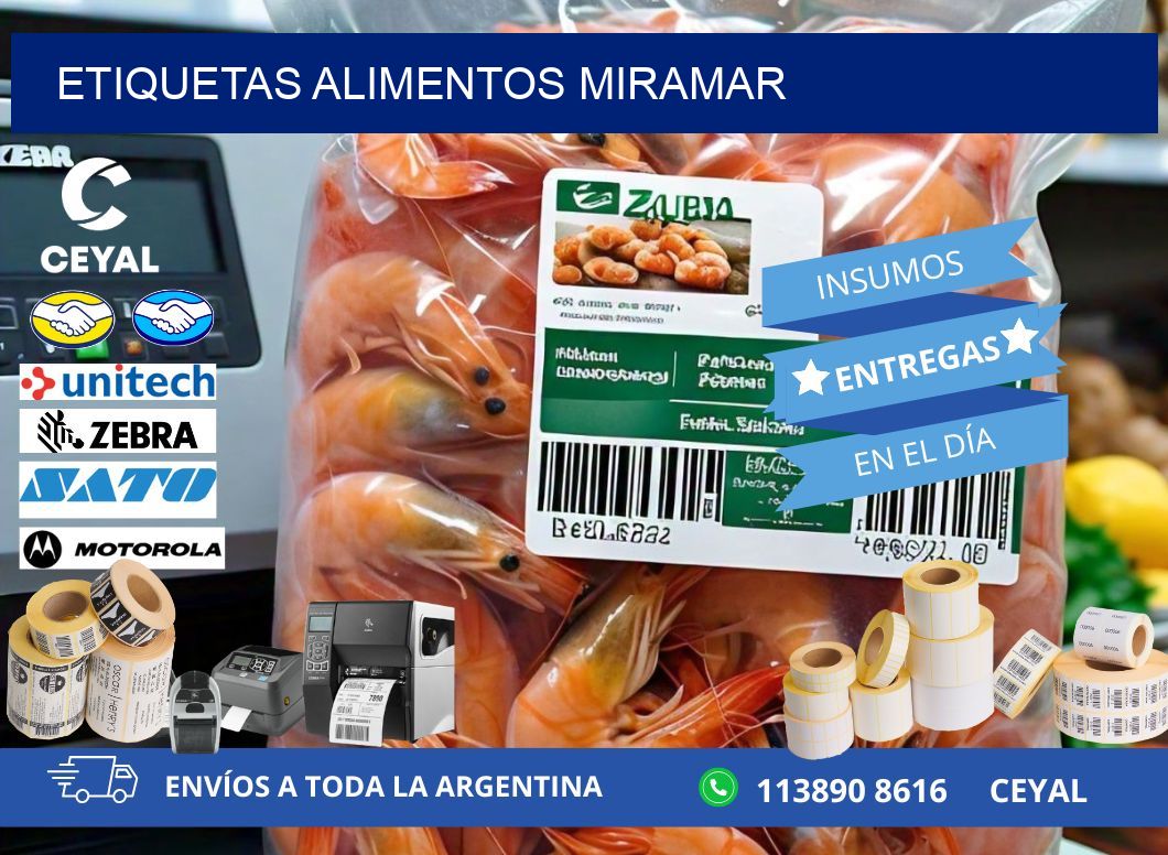 Etiquetas alimentos Miramar