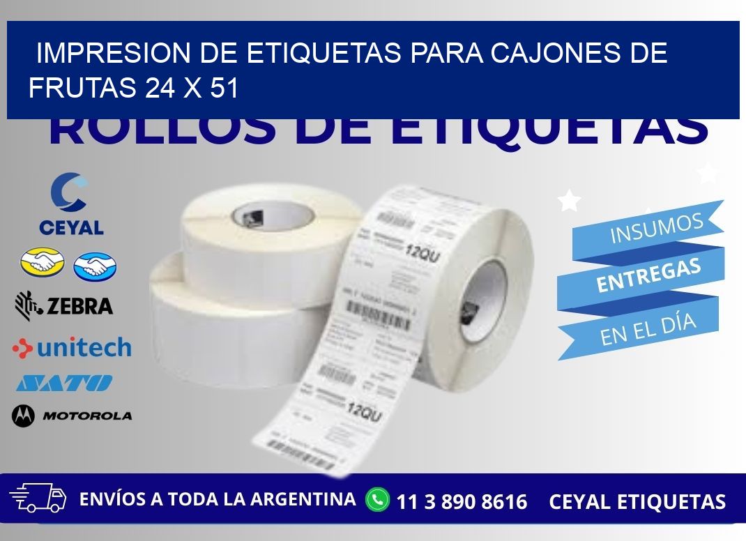 IMPRESION DE ETIQUETAS PARA CAJONES DE FRUTAS 24 x 51
