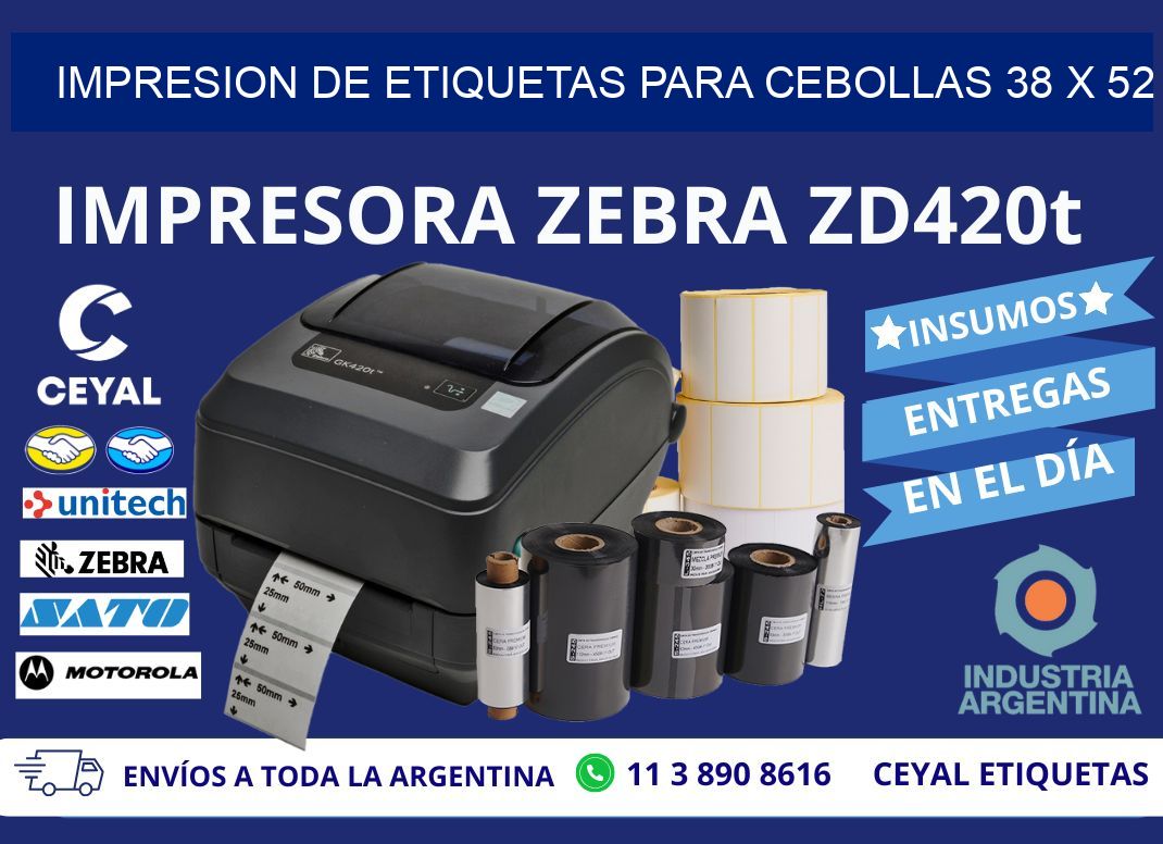 IMPRESION DE ETIQUETAS PARA CEBOLLAS 38 x 52