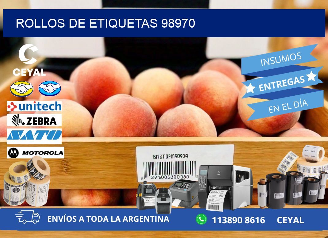 ROLLOS DE ETIQUETAS 98970