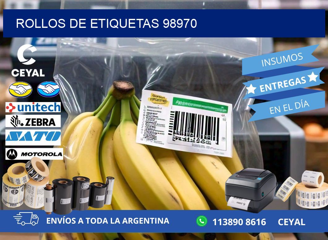 ROLLOS DE ETIQUETAS 98970