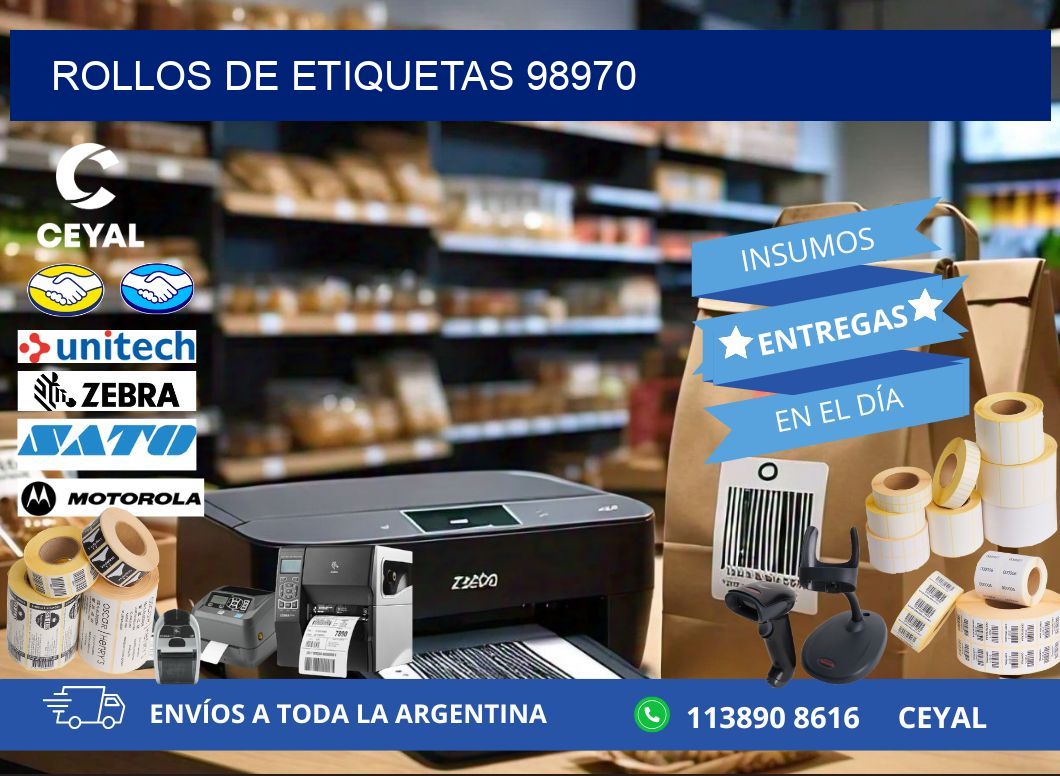 ROLLOS DE ETIQUETAS 98970