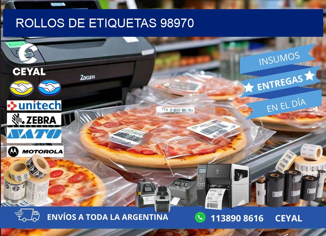 ROLLOS DE ETIQUETAS 98970