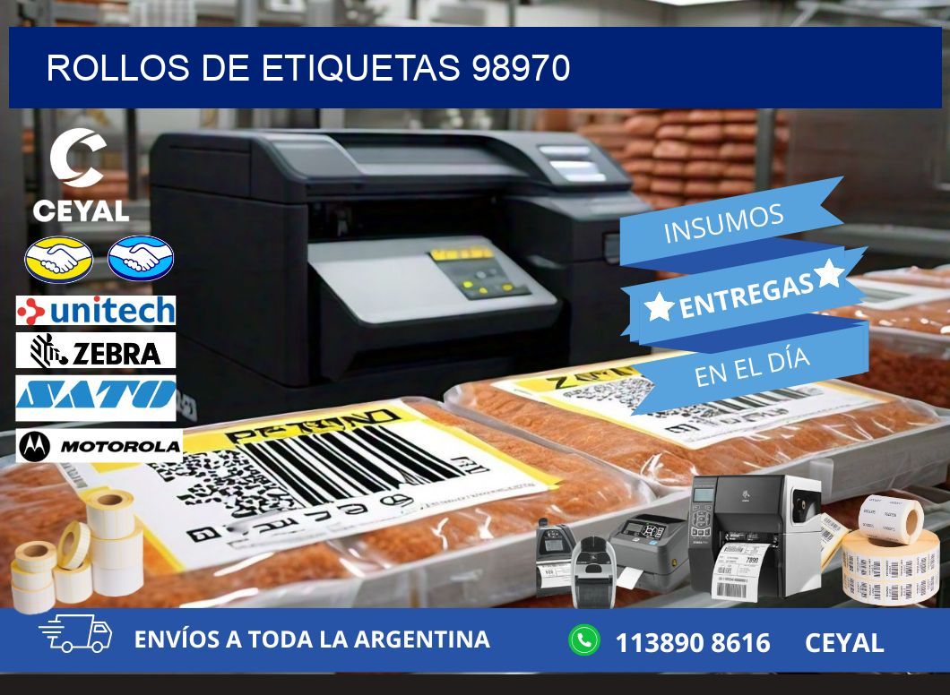 ROLLOS DE ETIQUETAS 98970