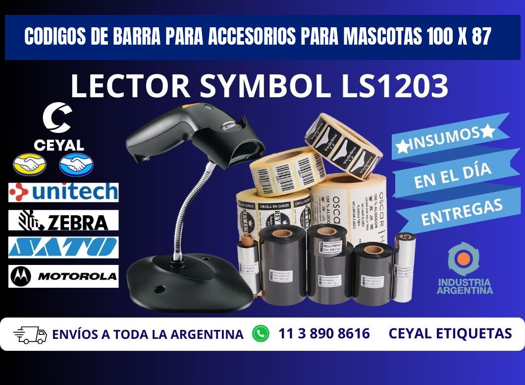 CODIGOS DE BARRA PARA ACCESORIOS PARA MASCOTAS 100 x 87