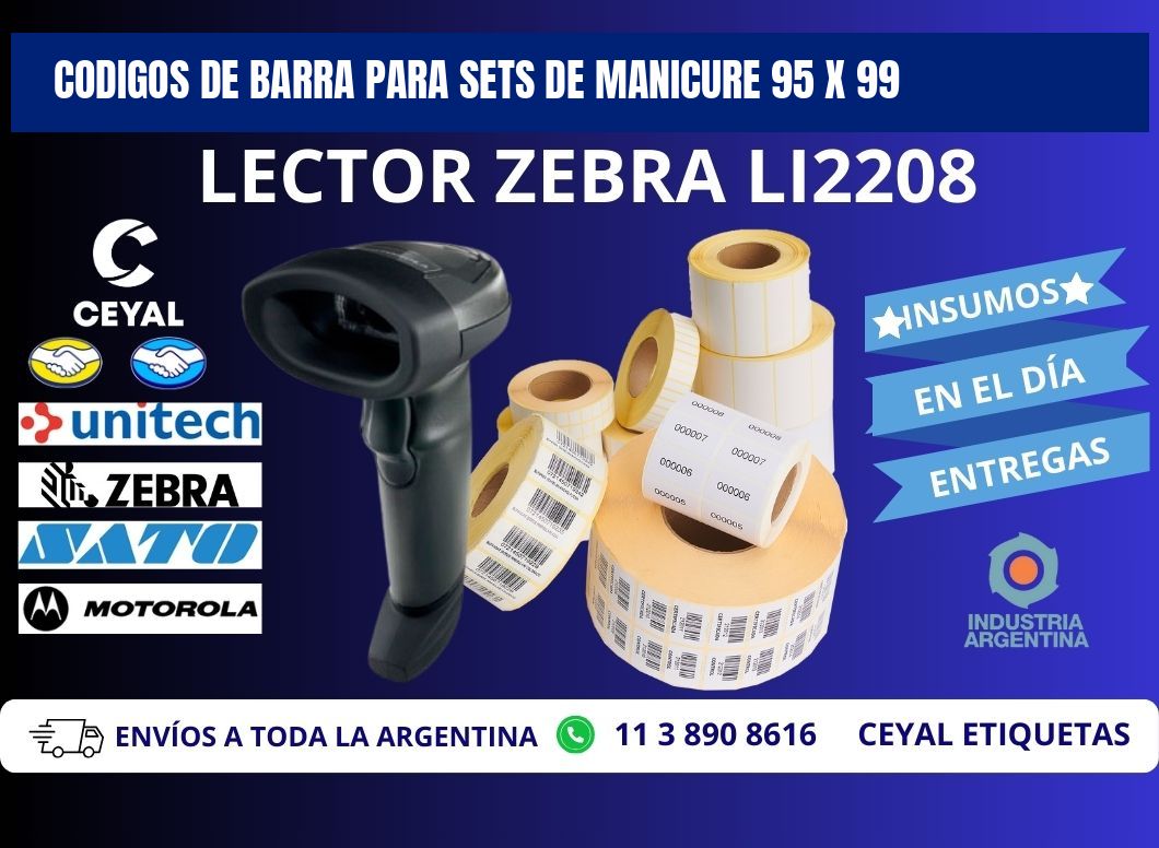 CODIGOS DE BARRA PARA SETS DE MANICURE 95 x 99