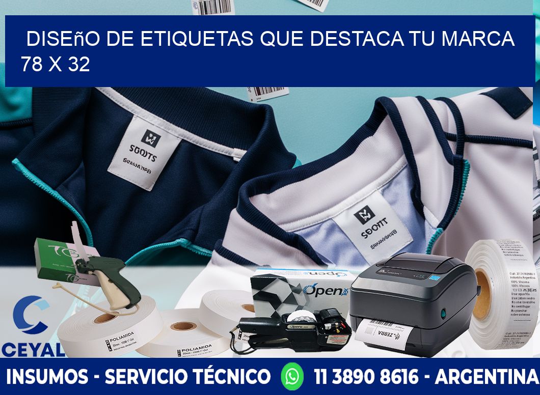 Diseño de Etiquetas que Destaca tu Marca 78 x 32