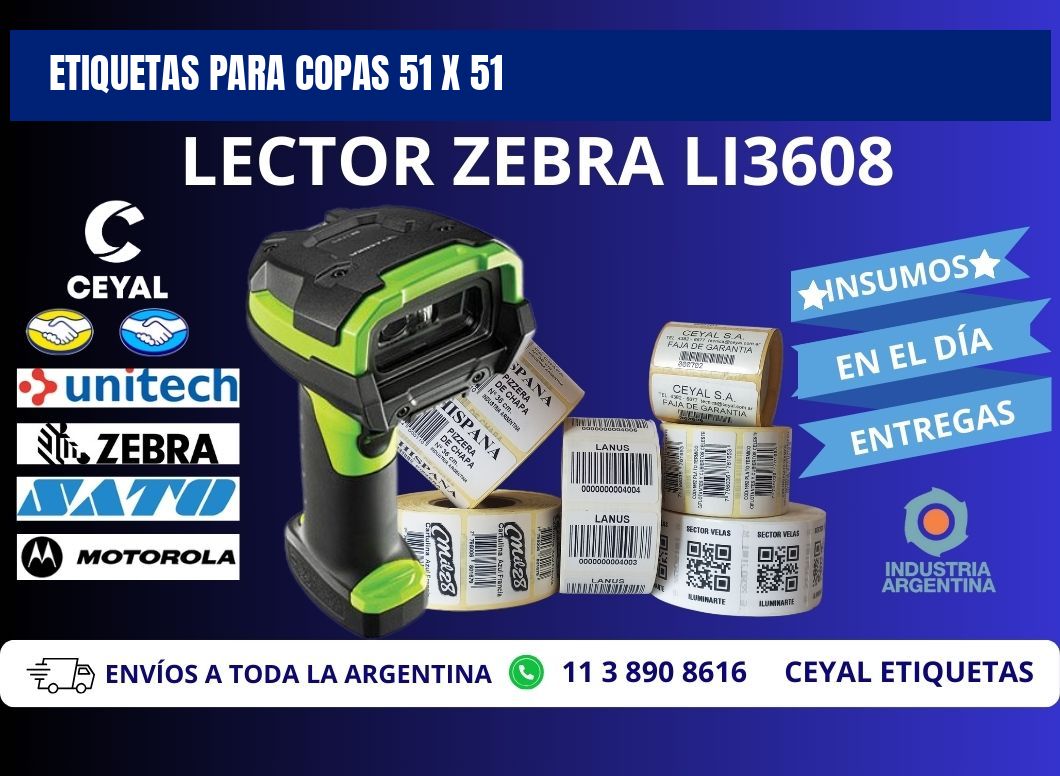 ETIQUETAS PARA COPAS 51 x 51