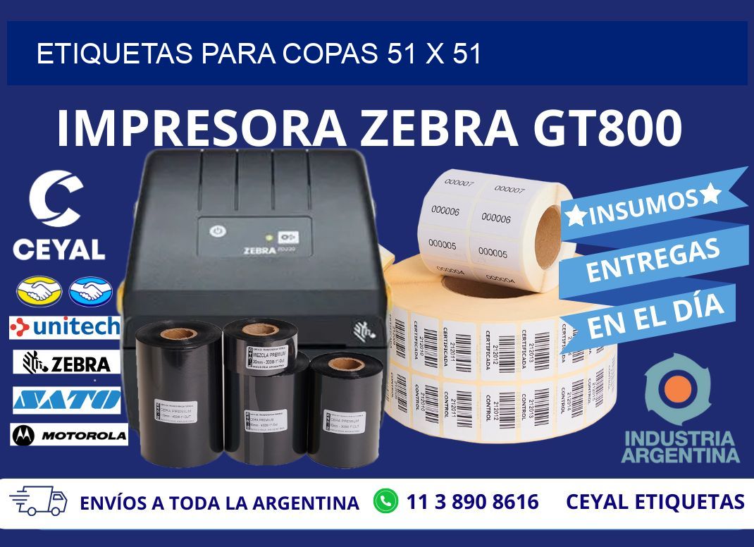 ETIQUETAS PARA COPAS 51 x 51