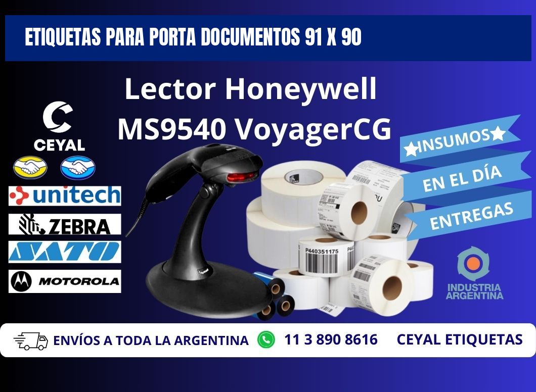 ETIQUETAS PARA PORTA DOCUMENTOS 91 x 90